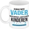 Ik Ben De Trotse Vader Van De Grappigste, Leukste En Beste Kinderen Koffiemok / Theebeker - Wit - 300 Ml - Blauwe En Zwarte Letters - Verjaardag / Vaderdag - Cadeau / Bedankje Voor Papa -Tefal Winkel 1200x1145 3