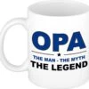 Opa The Man The Myth The Legend Cadeau Mok / Beker Wit - 300 Ml - Verjaardag - Kado Koffiemok / Theebeker -Tefal Winkel 1200x1145 6