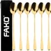 Fako Bijoux® - 6 Lange Lepels - Latte Macchiato - Longdrink - Cocktail - Dessert - IJs - Koffie - Goud - 6 Stuks - Bewaarzakje 1 Fako Bijoux® - 6 Lange Lepels - Latte Macchiato - Longdrink - Cocktail - Dessert - IJs - Koffie - Goud - 6 Stuks - Bewaarzakje -Tefal Winkel 1200x1155 13