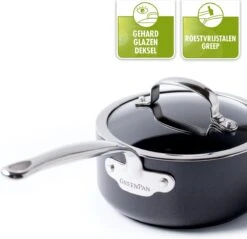 GreenPan Barcelona Infinity Pro Hapjespan Met Deksel 30cm - Zwart - Inductie - PFAS-vrij -Tefal Winkel 1200x1162 3