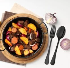 Strex Bestekset 6 Persoons - Zwart - 36-delig - Roestvrij Staal - Lepels, Messen, Vorken En Steakmessen - Hoogwaardige Kwaliteit 19 Strex Bestekset 6 Persoons - Zwart - 36-delig - Roestvrij Staal - Lepels, Messen, Vorken En Steakmessen - Hoogwaardige Kwaliteit -Tefal Winkel 1200x1170 4