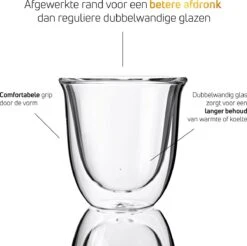 Dubbelwandige ESPRESSO Glazen Van Borosilicaat - Warme En Koude Dranken Kopjes - 70 ML - Set Van 6 24 Dubbelwandige ESPRESSO Glazen Van Borosilicaat - Warme En Koude Dranken Kopjes - 70 ML - Set Van 6 -Tefal Winkel 1200x1195 14