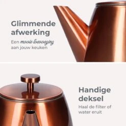 Vaja® Theepot Juliette Rosé Dubbelwandig -Tefal Winkel 1200x1196 2