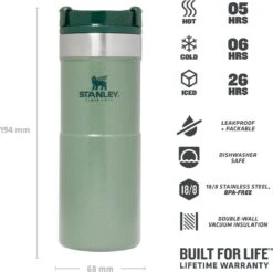 Stanley The NeverLeak™ Travel Mug 0,35L NEW - Thermosfles - Hammertone Green -Tefal Winkel 1200x1197 9