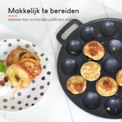 Ocina Poffertjespan Accessoires Set - Doseerfles - Poffertjes Spuitfles - 6x Poffertjes Vork - Kwast - Siliconen Kwast - Bakkwast - Gratis Poffertjes E-Book -Tefal Winkel 1200x1198 4