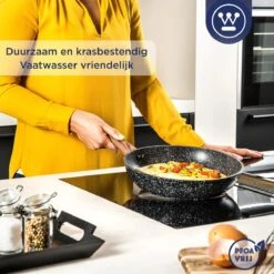 Westinghouse Koekenpan Inductie - Ø 28 Cm - Zwart Marmer - Speciale Editie -Tefal Winkel 1200x1200 10