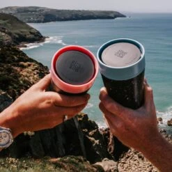 Circular&Co. Herbruikbare To Go Koffiebeker (rCUP) Zwart/roze 12oz/340ml -Tefal Winkel 1200x1200 1030