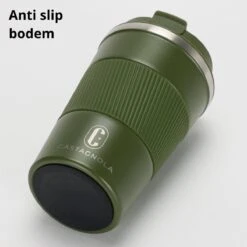 Castagnola Design RVS Koffiebeker To Go - Groen - 380ml - Thermosbeker - Theebeker -Tefal Winkel 1200x1200 1041