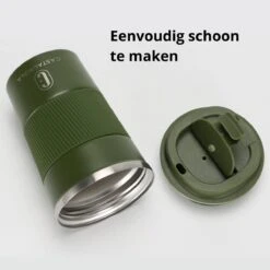 Castagnola Design RVS Koffiebeker To Go - Groen - 380ml - Thermosbeker - Theebeker -Tefal Winkel 1200x1200 1043