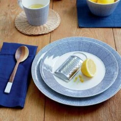 Royal Doulton Pacific - 6x Mok / Beker - Porselein - Wit / Blauw - 450 Ml - Set Van 6 Mokken -Tefal Winkel 1200x1200 1082