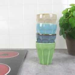 Orange85 Cappuccino Mokken - 4 Stuks - 250 Ml - Porselein - Hittebestendig - Keuken - Accessoires - Cappuccino Glazen - Cappuccino Kopjes - Latte Macchiato Glazen -Tefal Winkel 1200x1200 1090