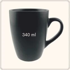 OTIX Koffiekopjes - Met Oor - Set Van 6 - Mat - Zwart - 340ml 11 OTIX Koffiekopjes - Met Oor - Set Van 6 - Mat - Zwart - 340ml -Tefal Winkel 1200x1200 1097