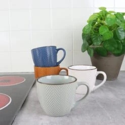 OTIX Koffiekopjes - Met Oor - Set Van 4 - Verschillende Kleuren - Aardewerk - 250 Ml -Tefal Winkel 1200x1200 1109