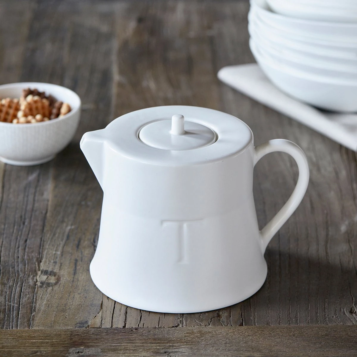 Riviera Maison Theepot Met Deksel - RM Tea Pot Matt - Wit 4 Riviera Maison Theepot Met Deksel - RM Tea Pot Matt - Wit - Afbeelding 2