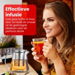 Procidi® Glazen Theepot Met Filter - Theekan Met Infuser - Dubbelwandig Borosilicaat Glas - Thee Thermoskan - Koffiekan 750 ML - Teapot -Tefal Winkel 1200x1200 1182