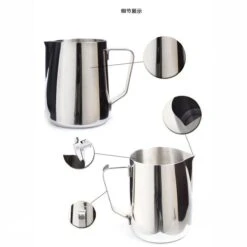 Merkloos Premium Barista Melkkan - Melkopschuim Kannetje - Melk Opschuimen - Koffie - Latte Macchiato Art - RVS - 150ml -Tefal Winkel 1200x1200 1205