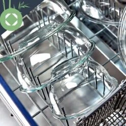 Klarstein Glazen Serveerschaal Met Bamboe Deksel - Afwasmachinebestendig - Veelzijdig Inzetbaar -Tefal Winkel 1200x1200 1253