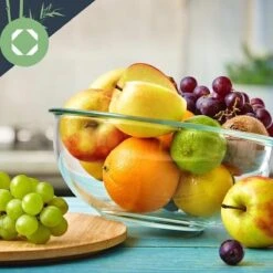 Klarstein Glazen Serveerschaal Met Bamboe Deksel - Afwasmachinebestendig - Veelzijdig Inzetbaar -Tefal Winkel 1200x1200 1257