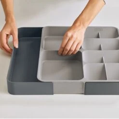 Joseph Joseph Bestek Organizer Uitschuifbaar - Grijs - Sorteervakken & Uitschuifbaar -Tefal Winkel 1200x1200 1271