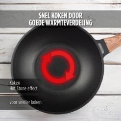 Rosmarino Black Line - Wokpan - Ø30cm - 100% PFAS & PFOA Vrij - Gegoten Aluminium - Non-stick Minerale Coating - Ergonomische Handgreep - Geschikt Voor Alle Warmtebronnen & Vaatwasser -Tefal Winkel 1200x1200 129