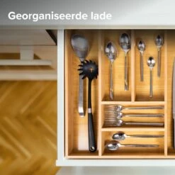 Coninx Bestekbak Bamboe 31CM Breed - Besteklade - Opbergbak - Duurzaam - Voor Laden Vanaf 47cm Diep -Tefal Winkel 1200x1200 1290