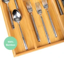 Coninx Bestekbak Bamboe 36CM Breed - Besteklade - Opbergbak - Duurzaam - Voor Laden Vanaf 47cm Diep -Tefal Winkel 1200x1200 1318