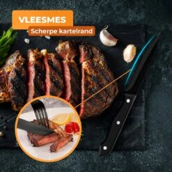 Strex Bestekset 6 Persoons - Zwart - 36-delig - Roestvrij Staal - Lepels, Messen, Vorken En Steakmessen - Hoogwaardige Kwaliteit 17 Strex Bestekset 6 Persoons - Zwart - 36-delig - Roestvrij Staal - Lepels, Messen, Vorken En Steakmessen - Hoogwaardige Kwaliteit -Tefal Winkel 1200x1200 1326