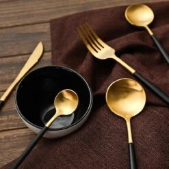 Timmers Trading Bestekset 6 Persoons - Gouden Bestek - Bestekset Goud 24 Delig - Vaatwasserbestendig -Tefal Winkel 1200x1200 1335