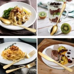 40-delige RVS Snakeskin Bestekset- Geschikt Voor8-personen -trendy Design-goud -Tefal Winkel 1200x1200 1340