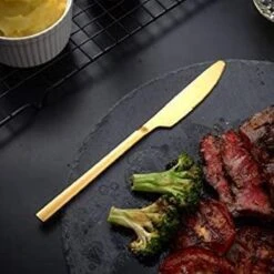 Cadeau 30-delige Gouden Zilverwerk Set Bestekset, Velaze 18/10 Roestvrijstalen Gebruiksvoorwerpen Service Voor 6 Personen Inclusief Dinerlepel, Diner Vork, Diner Mes, Dessertvork En Theelepel, Spiegel Gepolijst Ontwerp -Tefal Winkel 1200x1200 1364