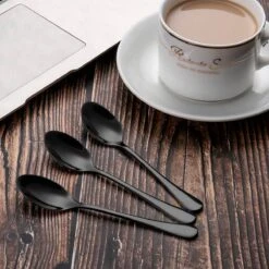 Alheco 6 Ovale Theelepels - 12.3cm - RVS Theelepeltjes - Zwart -Tefal Winkel 1200x1200 1409