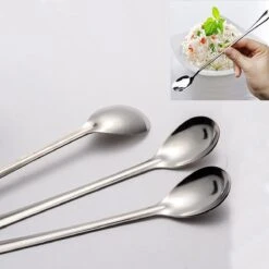 Latte Machiato Lepels – RVS Lange Yoghurt, Dessert Of Koffie Lepeltjes – KELERINO. - Set Van 12 Stuks -Tefal Winkel 1200x1200 1421