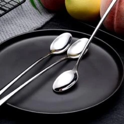 Trendfield Lange Lepels Voor Dessert, Latte Macchiato, Yoghurt Of Cocktail - Dessertlepels RVS - Zilver - 6 Stuks -Tefal Winkel 1200x1200 1439