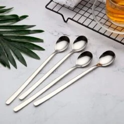 House Of Husk Latte Macchiato Lepels Set - Lange Theelepels - Koffielepels - Longdrinklepels - Sorbetlepels - Barlepel - RVS - 6 Stuks - 20CM - Zilver 19 House Of Husk Latte Macchiato Lepels Set - Lange Theelepels - Koffielepels - Longdrinklepels - Sorbetlepels - Barlepel - RVS - 6 Stuks - 20CM - Zilver -Tefal Winkel 1200x1200 1445