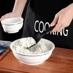 Doodadeals® Siliconen Rijstlepel - Rijst Opscheplepel - Rijstlepel Kunststof - Zwart - 1 Stuk -Tefal Winkel 1200x1200 1474