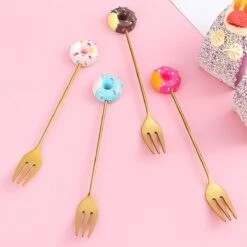 Gebaksvorkjes Donut Set Van 4 Taartvorkjes - Goud -Tefal Winkel 1200x1200 1497