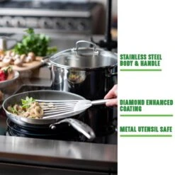 GreenChef Profile Plus Koekenpan 24cm - Zilverkleurig - Inductie - PFAS-vrij -Tefal Winkel 1200x1200 150