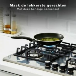 Cheqo® PRO 3-Delige Koekenpannenset - Koekenpan Set - Pannenset - Geperst Aluminium - Geschikt Voor Gas, Elektrisch, Keramisch, Halogeen Koken 11 Cheqo® PRO 3-Delige Koekenpannenset - Koekenpan Set - Pannenset - Geperst Aluminium - Geschikt Voor Gas, Elektrisch, Keramisch, Halogeen Koken -Tefal Winkel 1200x1200 176