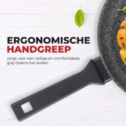 Flonal Pietra Lavica - Koekenpan - Ø 26cm - 100% PFOA Vrij - Aluminium - Ergonomische Handgreep - Geschikt Voor Alle Warmtebronnen -Tefal Winkel 1200x1200 230