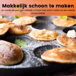 Kicinn Poffertjespan - Poffertjesmaker - Poffertjespan Inductie - Ø 24 Cm - 19 Poffertjes - Inclusief Handvaten -Tefal Winkel 1200x1200 278