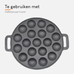 Ocina Poffertjespan Accessoires Set - Doseerfles - Poffertjes Spuitfles - 6x Poffertjes Vork - Kwast - Siliconen Kwast - Bakkwast - Gratis Poffertjes E-Book -Tefal Winkel 1200x1200 281