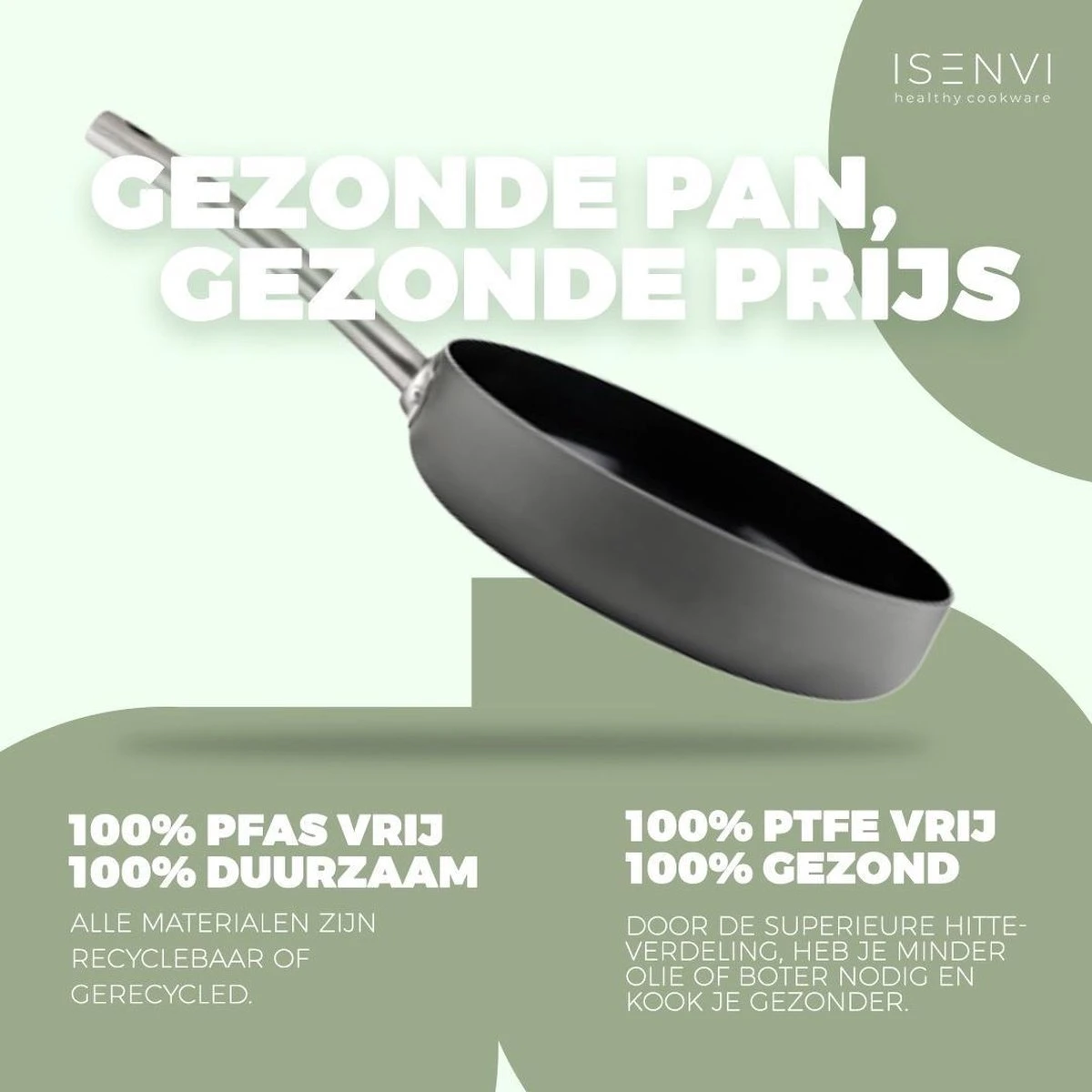 ISENVI Avon Plus Pannenset - Pannenset 5 Delig - Ergo Grepen 6 ISENVI Avon Plus Pannenset - Pannenset 5 Delig - Ergo Grepen - Afbeelding 4