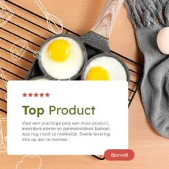 Merkloos Pancake Pan - Omeletpan - Eierpan - Anti Aanbaklaag - PFAS Vrij - Pancake Maker - Geschikt Voor Alle Warmtebronnen - Inductie Pannen -Tefal Winkel 1200x1200 357