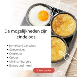 Anti-aanbak Pancake Pan | American Pancake Pan | Omelet Pan | Geschikt Voor Inductie & Alle Warmtebronnen | Eierpan | Omeletmaker | Pancake Maker | Mini Pannenkoekenpan -Tefal Winkel 1200x1200 368
