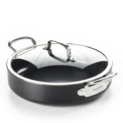 GreenPan Barcelona Infinity Pro Hapjespan Met Deksel 30cm - Zwart - Inductie - PFAS-vrij -Tefal Winkel 1200x1200 396