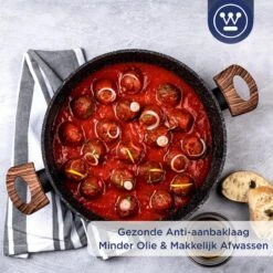 Westinghouse Hapjespan Inductie - Ø 28 Cm - Zwart Marmer Wood - Speciale Editie - Met Deksel - Geschikt Voor Alle Warmtebronnen 17 Westinghouse Hapjespan Inductie - Ø 28 Cm - Zwart Marmer Wood - Speciale Editie - Met Deksel - Geschikt Voor Alle Warmtebronnen -Tefal Winkel 1200x1200 414