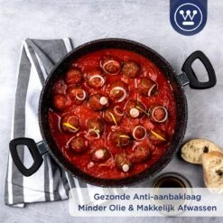 Westinghouse Hapjespan Inductie - Ø 28 Cm - Zwart Marmer - Met Deksel -Tefal Winkel 1200x1200 417