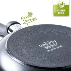 GreenPan Cambridge Hapjespan Met Deksel 24cm - Zwart - Inductie - PFAS-vrij -Tefal Winkel 1200x1200 451
