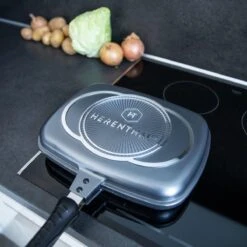 Herenthal Dubbele Grillpan - Ø 28 Cm - Koekenpan - Keramische Pan - Marmeren Coating Met Antiaanbaklaag - PFAS & PFOA Vrij - Pan - Grill - Vermindert Geur, Rook En Oliespatten - Zilver 22 Herenthal Dubbele Grillpan - Ø 28 Cm - Koekenpan - Keramische Pan - Marmeren Coating Met Antiaanbaklaag - PFAS & PFOA Vrij - Pan - Grill - Vermindert Geur, Rook En Oliespatten - Zilver -Tefal Winkel 1200x1200 456