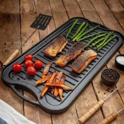Nuovva Dubbelzijdig Gietijzeren Grillplaat - 50cm X 26cm -Tefal Winkel 1200x1200 466